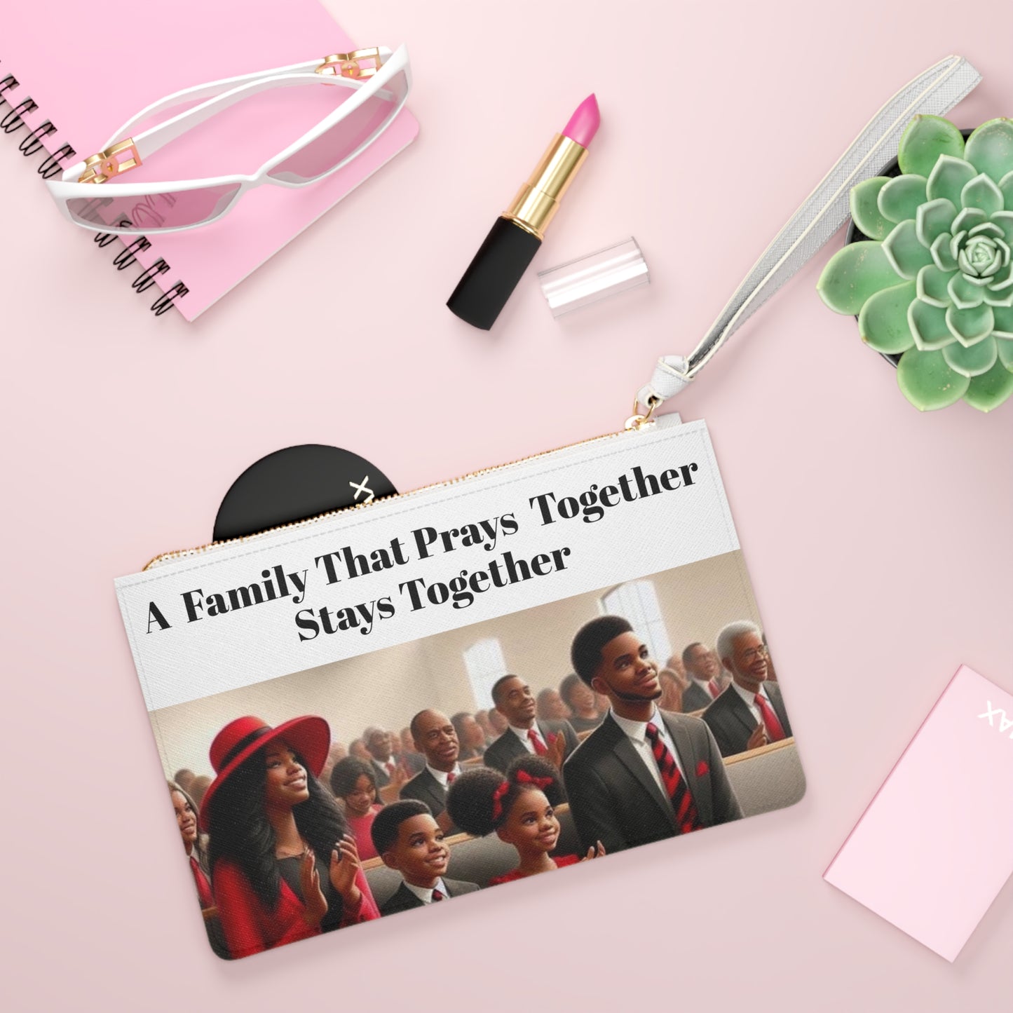 Pray together” Clutch Bag