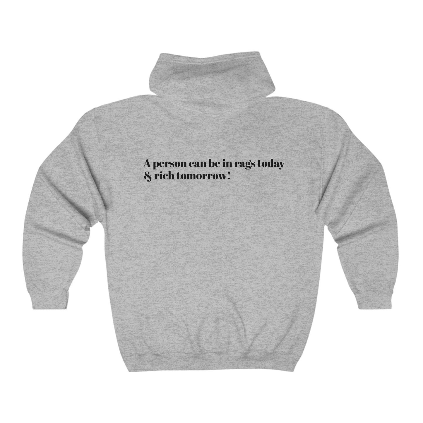 Zip Hoodie - Never Judge a Book By Its Cover