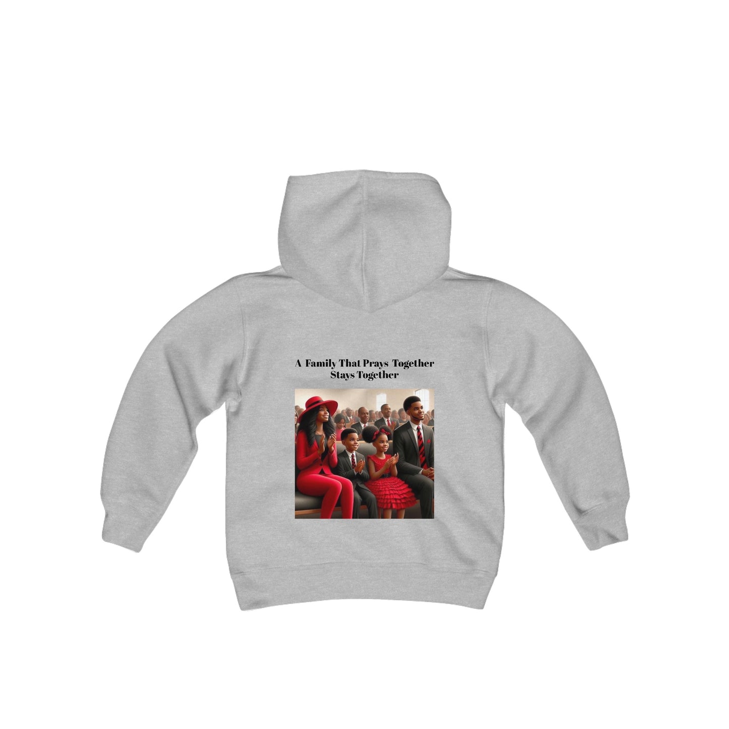 Pray together” Youth Heavy Blend Hooded Sweatshirt