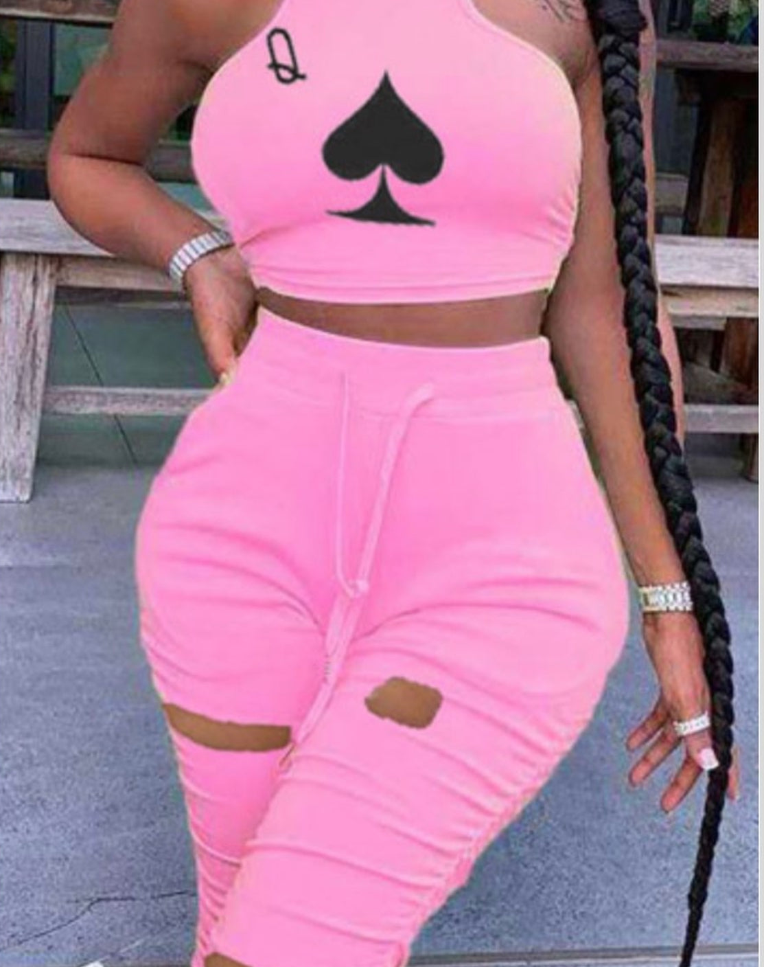 Pink a spade