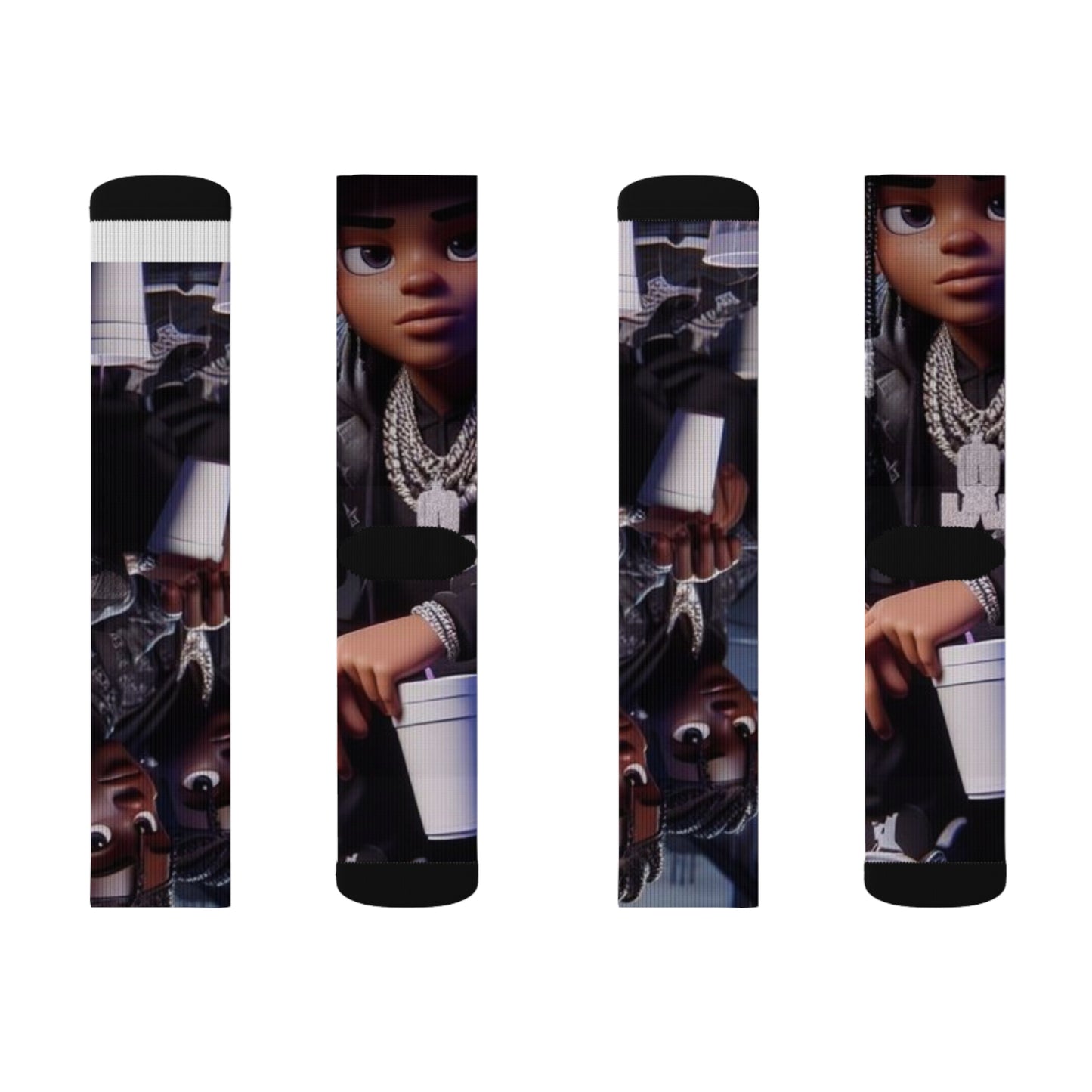 “Yea I love my nigga” Sublimation Socks