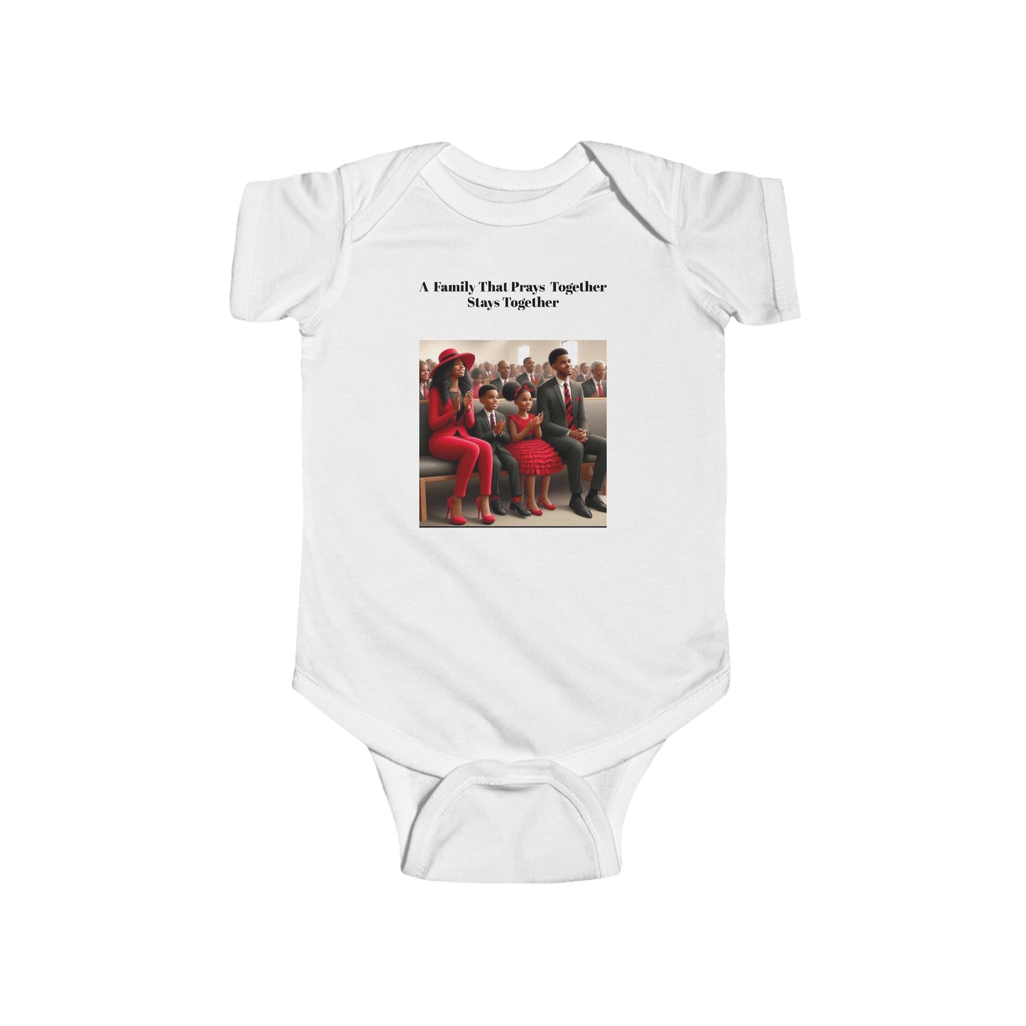 Pray together” Infant Fine Jersey Bodysuit