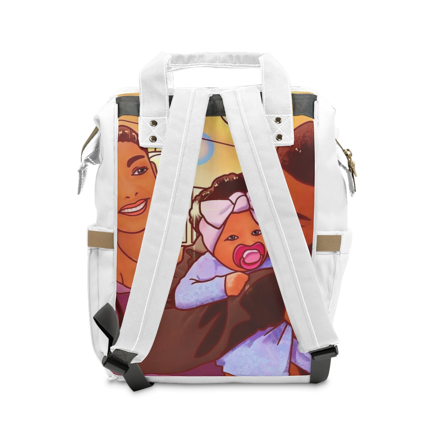 “Family First” Multifunctional Diaper Backpack