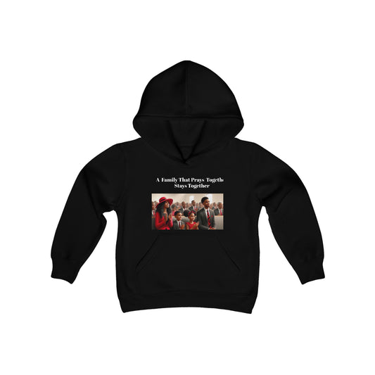 Pray together” Youth Heavy Blend Hooded Sweatshirt