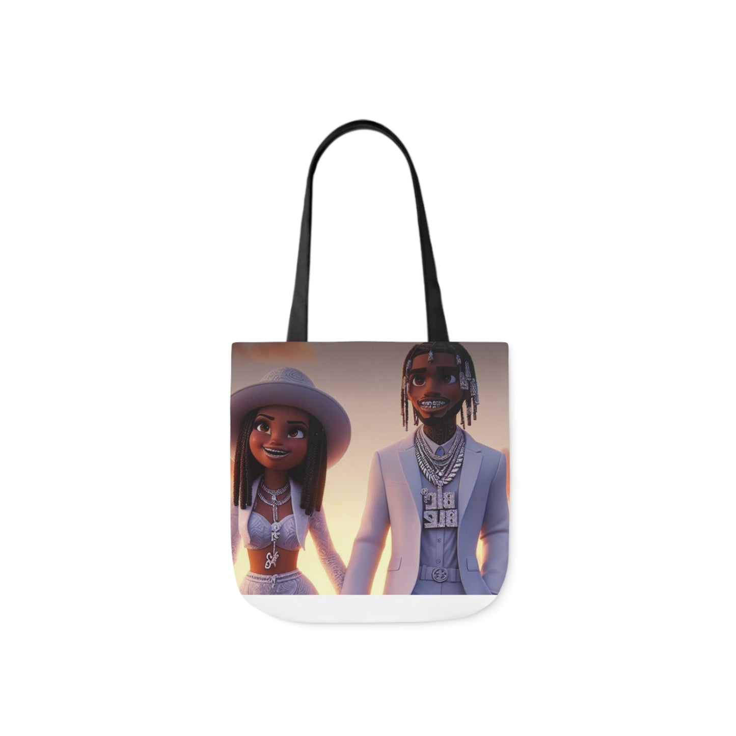 Canvas Tote Bag, 5-Color Straps