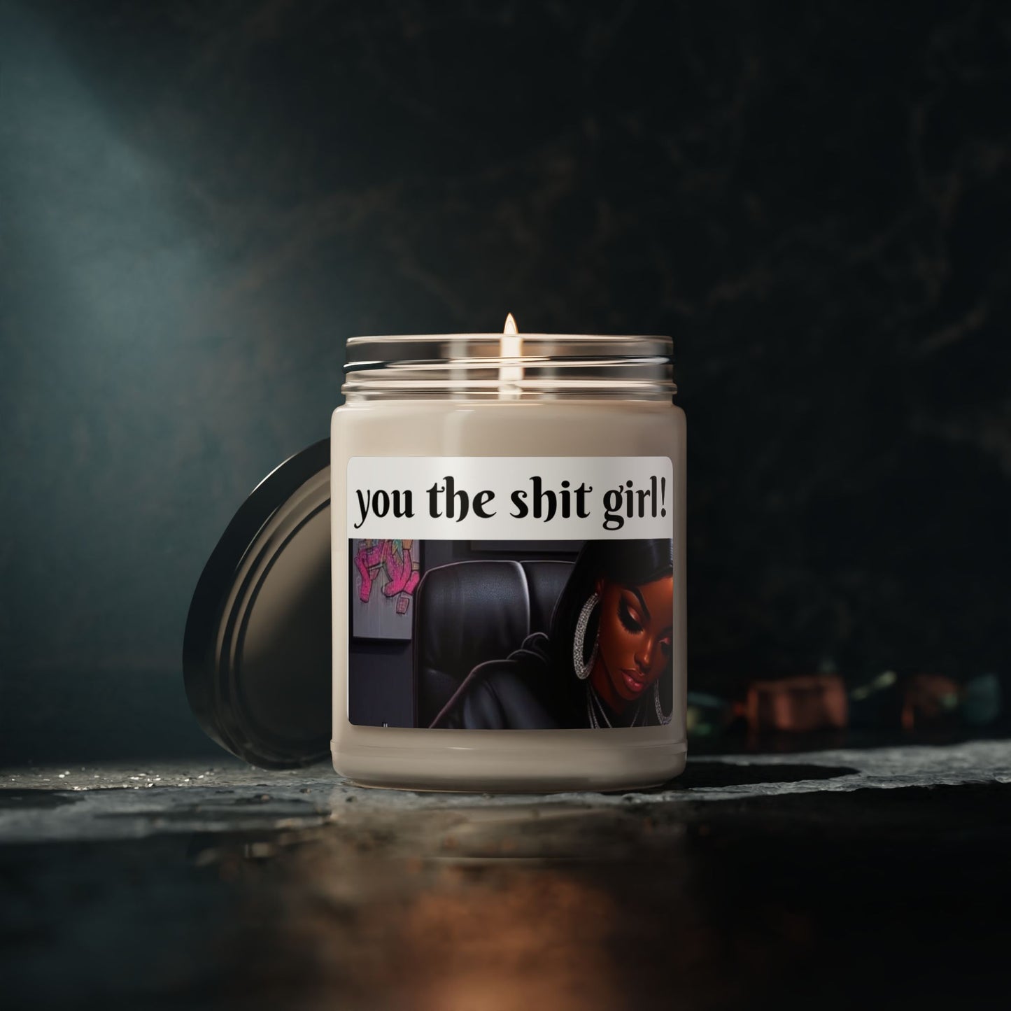 You the shit girl! Apple harvest Scented Soy Candle, 9oz