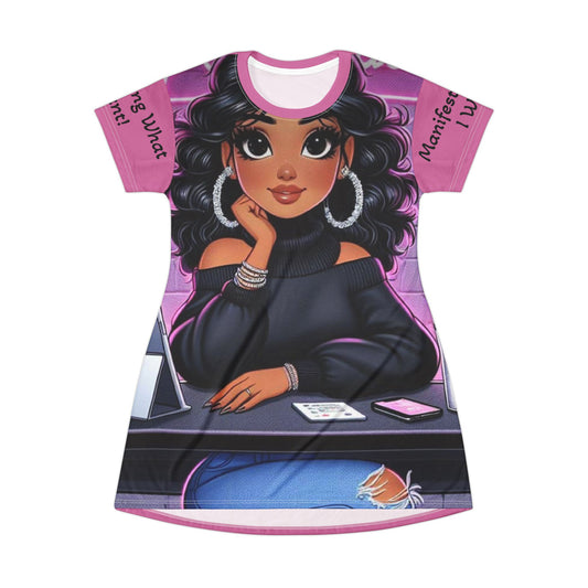 Manifesting What I Want! T-Shirt Dress
