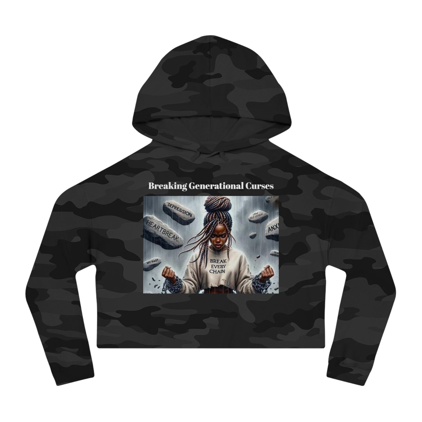 Cropped Hoodie Breaking Generational Curses Women