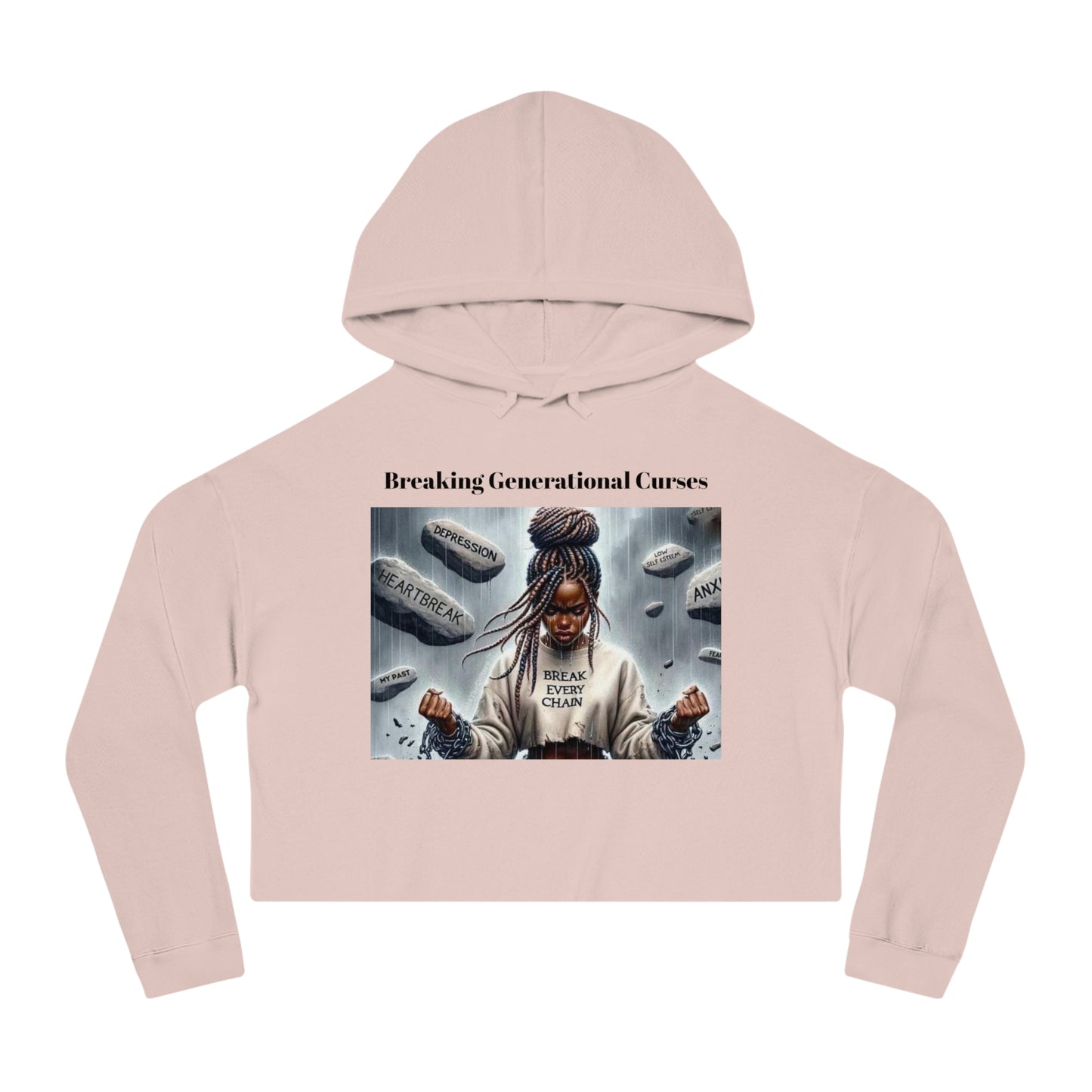 Cropped Hoodie Breaking Generational Curses Women