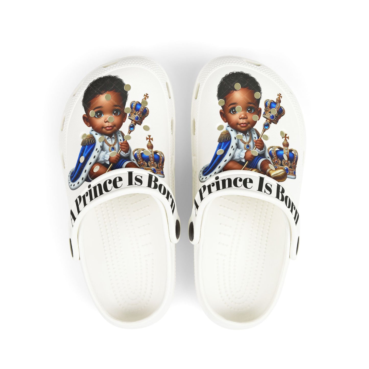 Kid's Clogs - A Prince is Born Design