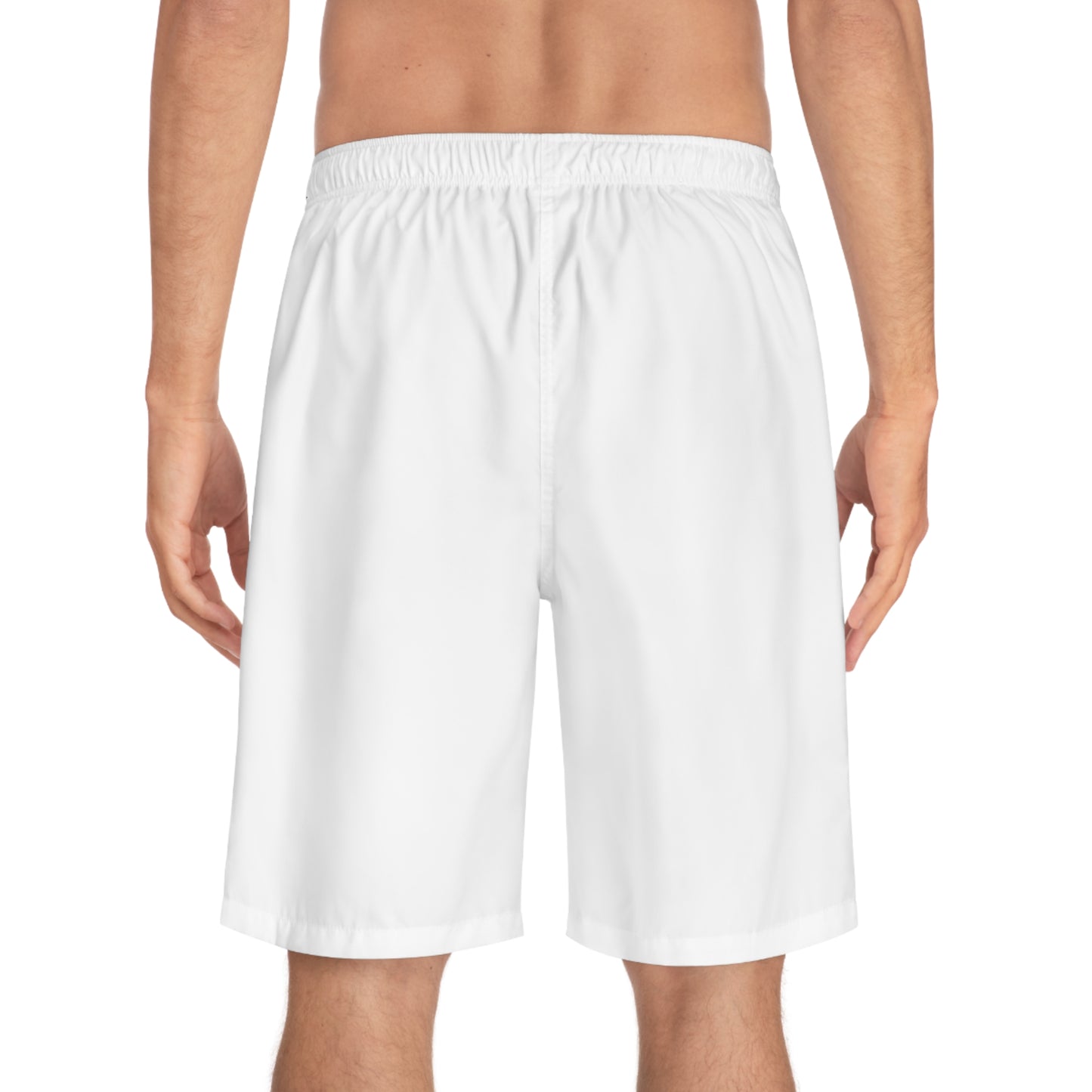 “Stay down till we come up” Men's Board Shorts (AOP)