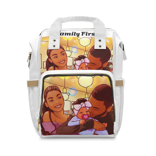 “Family First” Multifunctional Diaper Backpack
