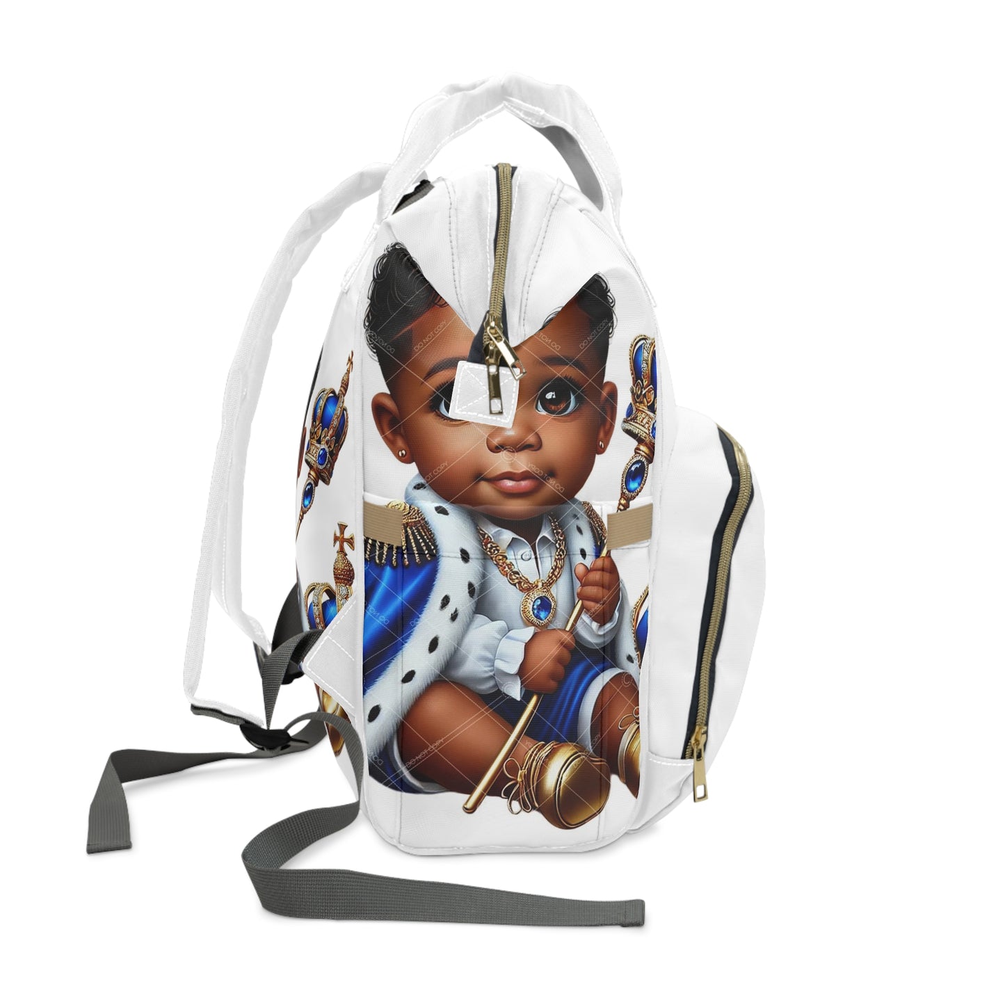 Diaper Backpack - A Prince is Born Design