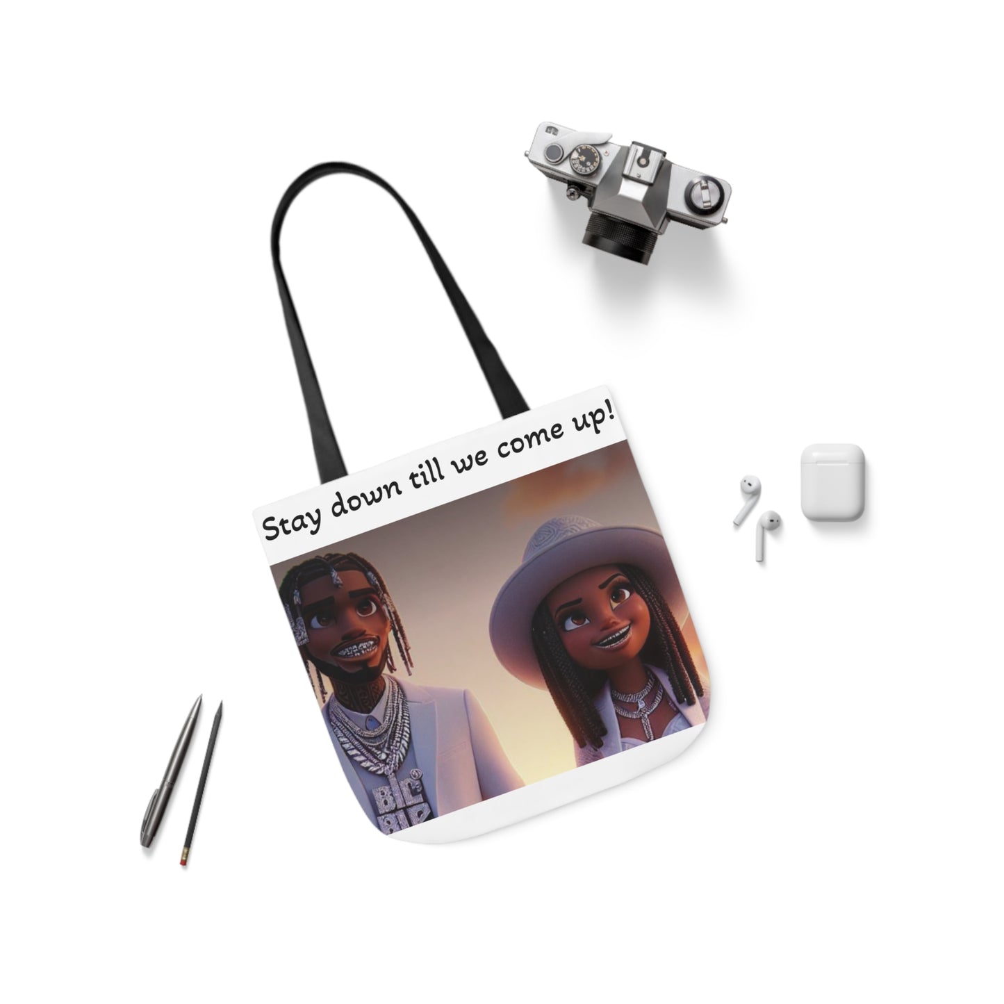 Canvas Tote Bag, 5-Color Straps