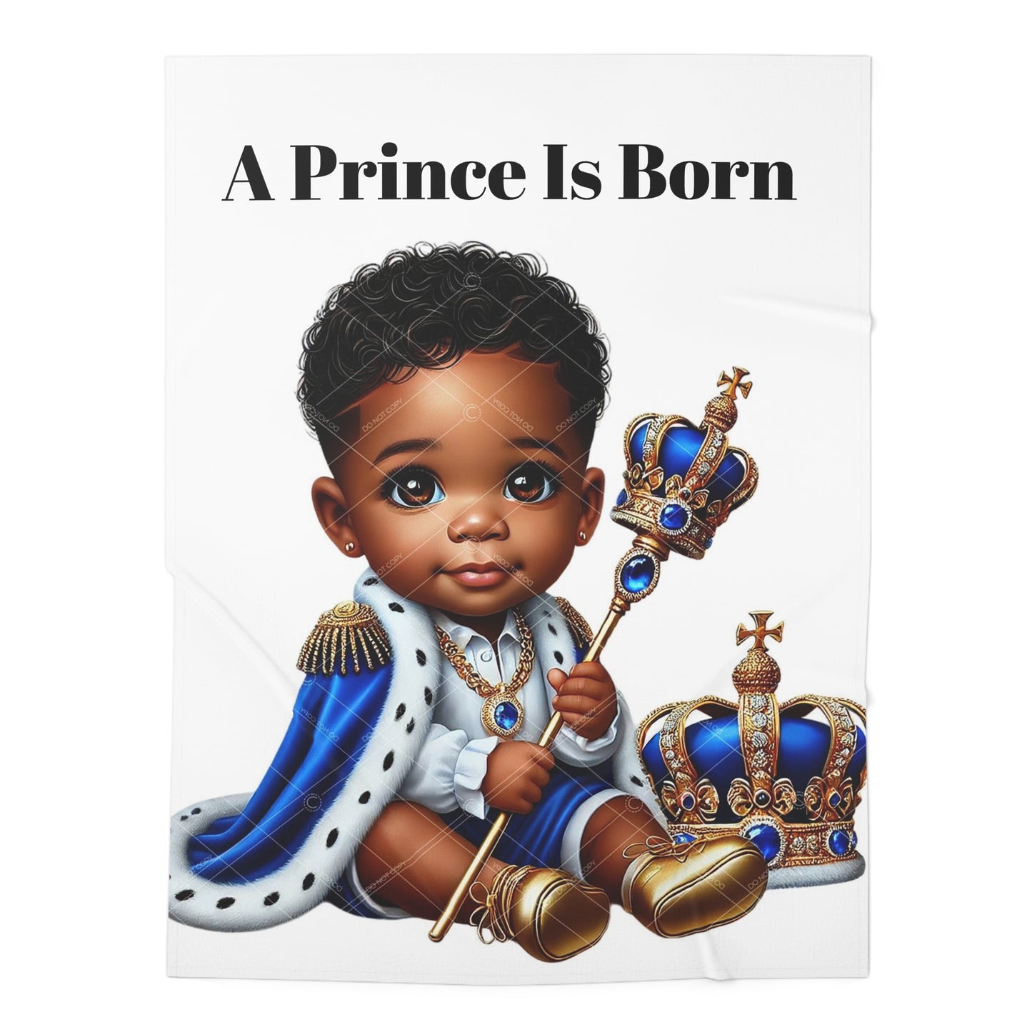 Baby Swaddle Blanket “A Prince is Born