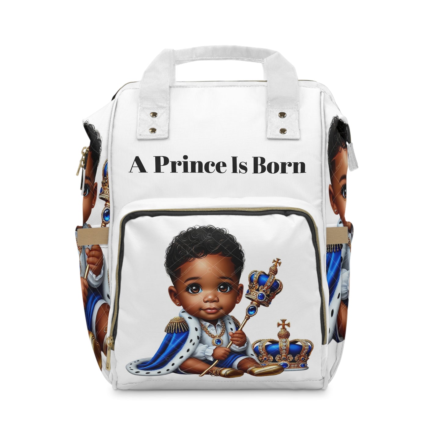 Diaper Backpack - A Prince is Born Design