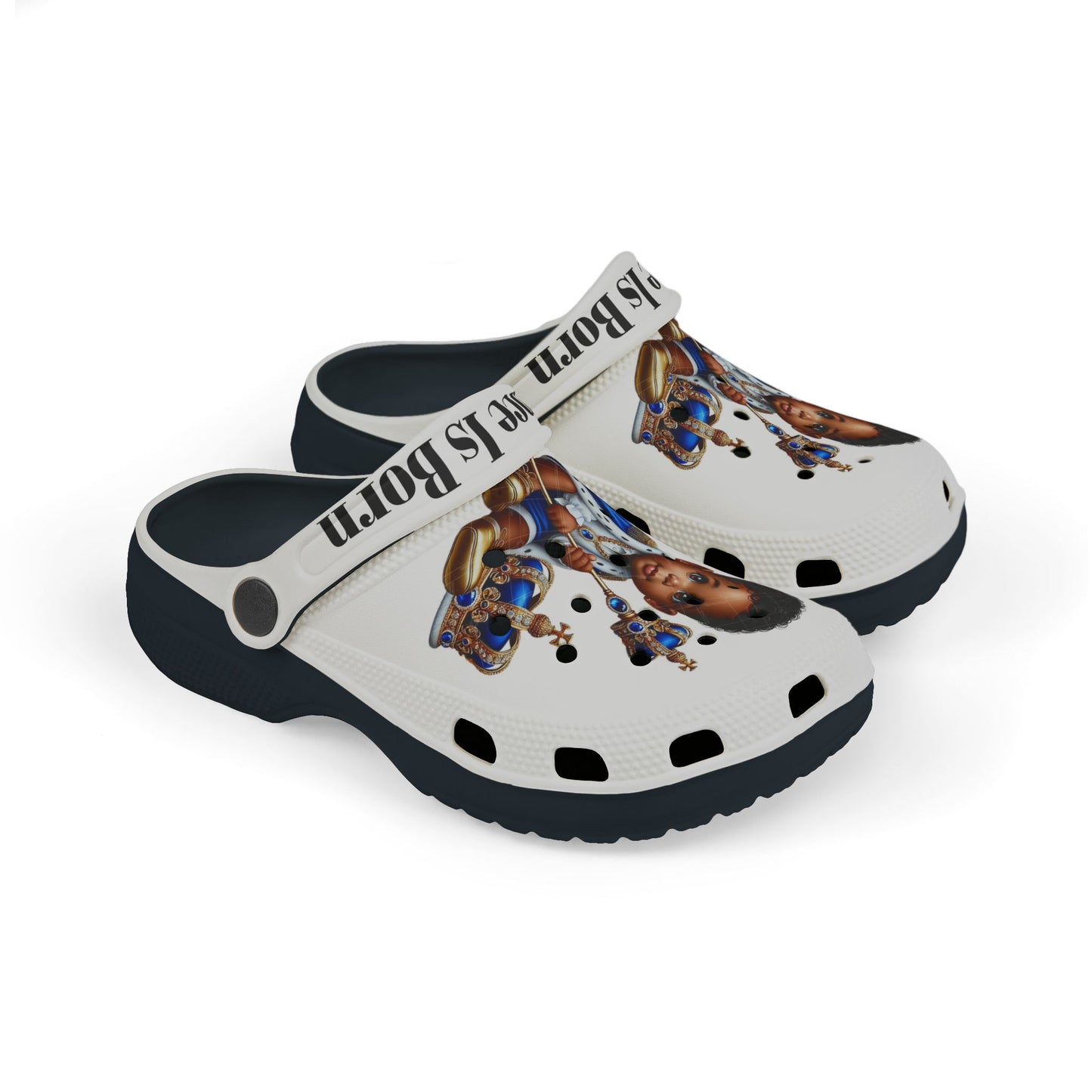 Kid's Clogs - A Prince is Born Design