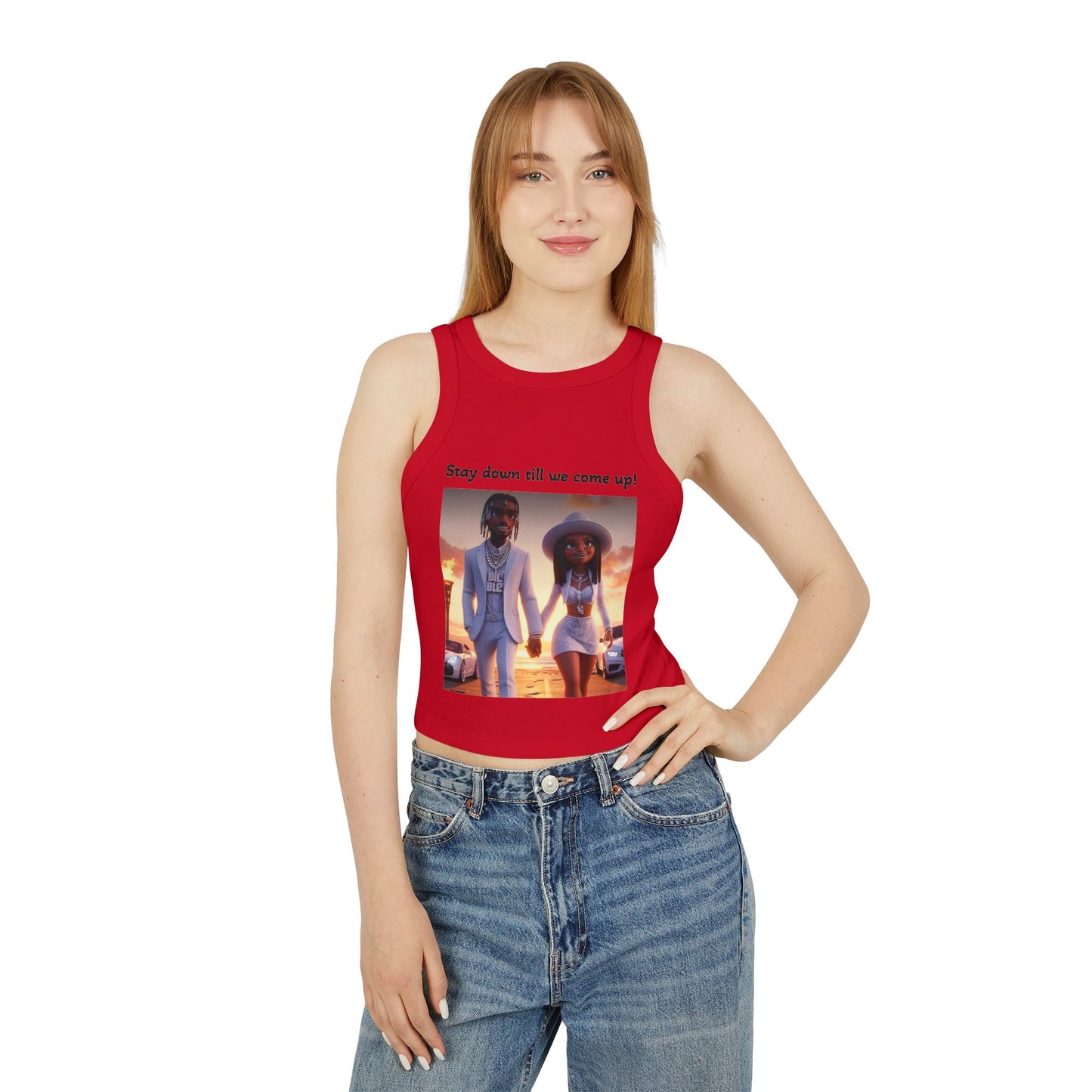 Women's Micro Rib Racer Tank Top