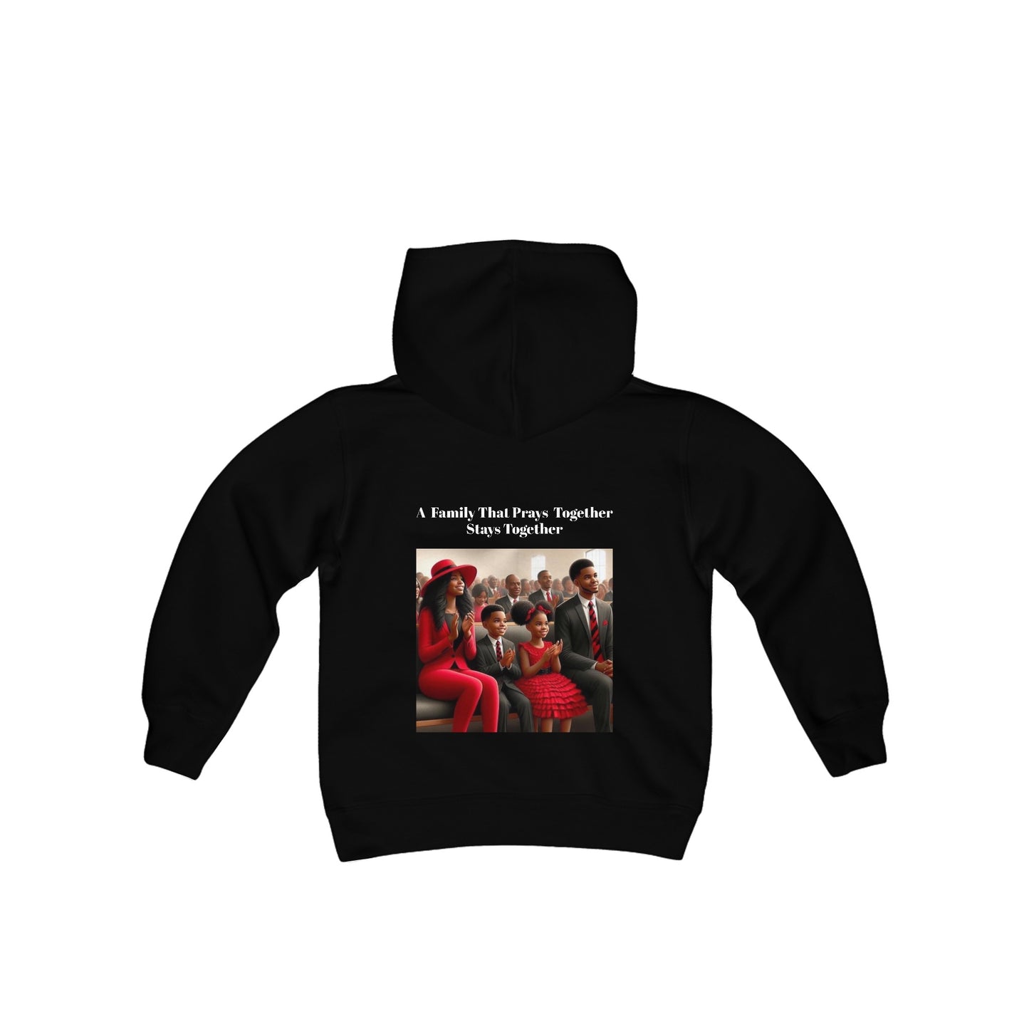 Pray together” Youth Heavy Blend Hooded Sweatshirt