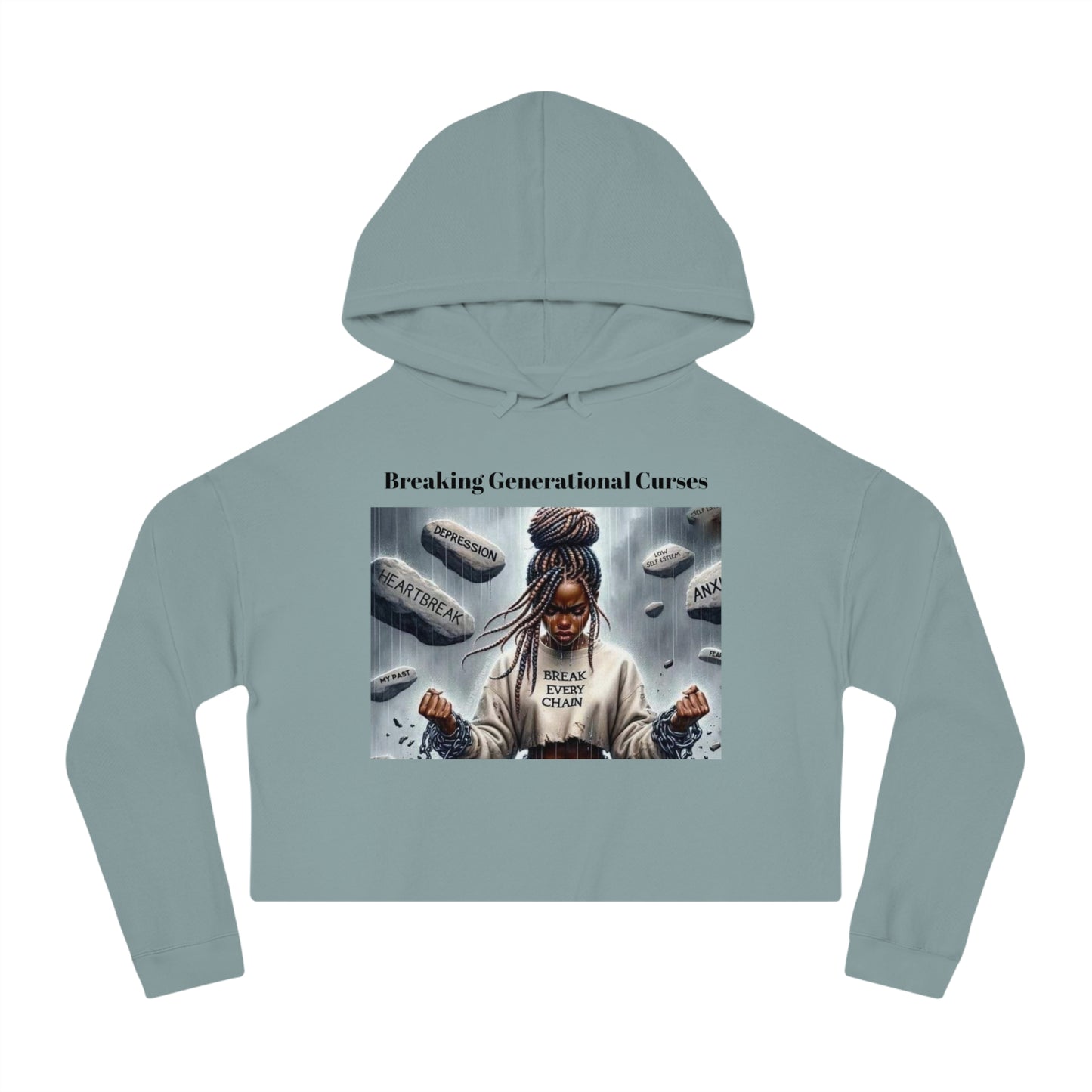 Cropped Hoodie Breaking Generational Curses Women