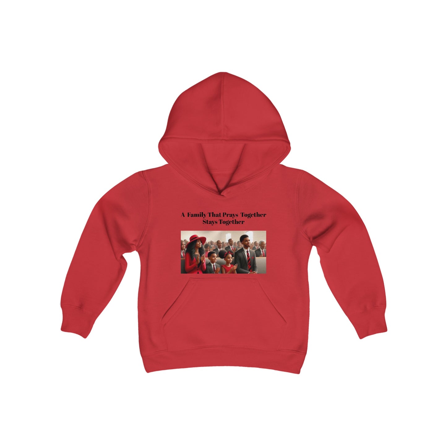 Pray together” Youth Heavy Blend Hooded Sweatshirt