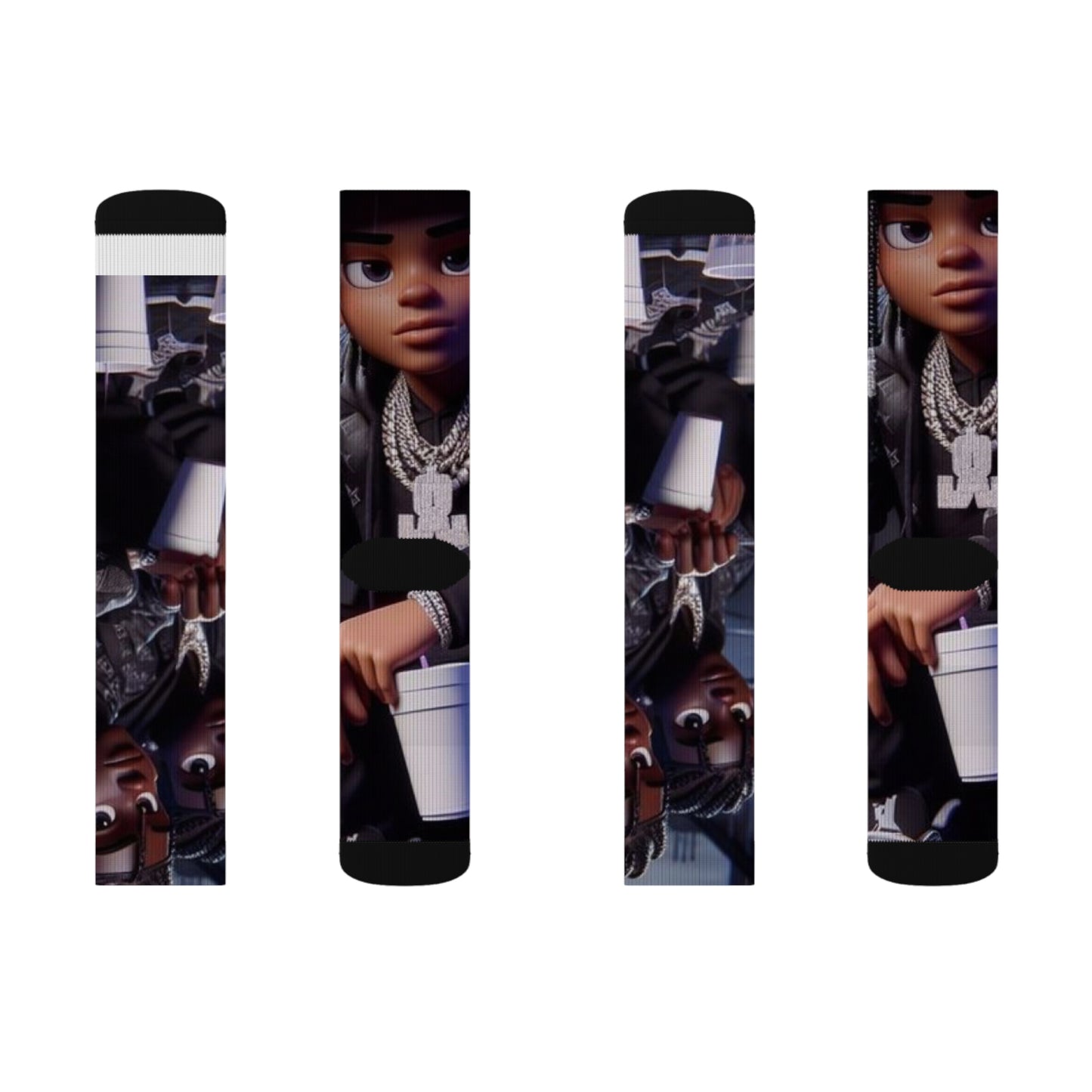 “Yea I love my nigga” Sublimation Socks