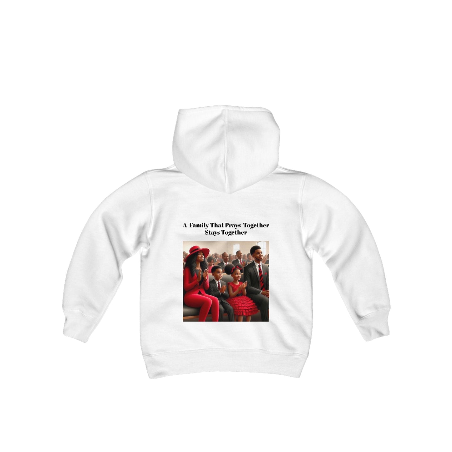 Pray together” Youth Heavy Blend Hooded Sweatshirt