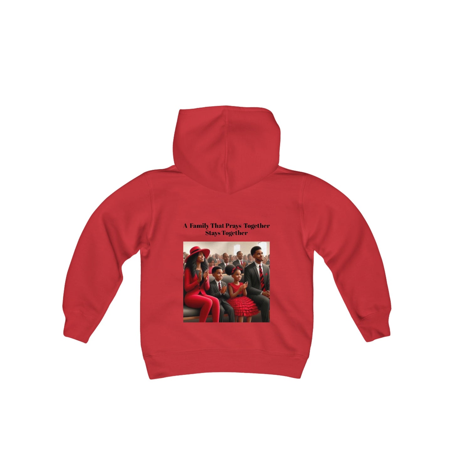 Pray together” Youth Heavy Blend Hooded Sweatshirt