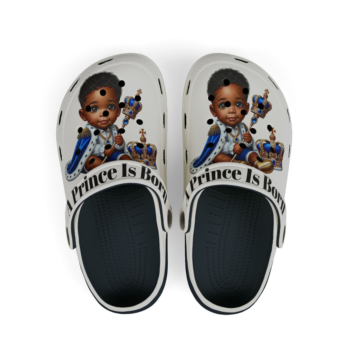 Kid's Clogs - A Prince is Born Design