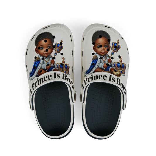 Kid's Clogs - A Prince is Born Design