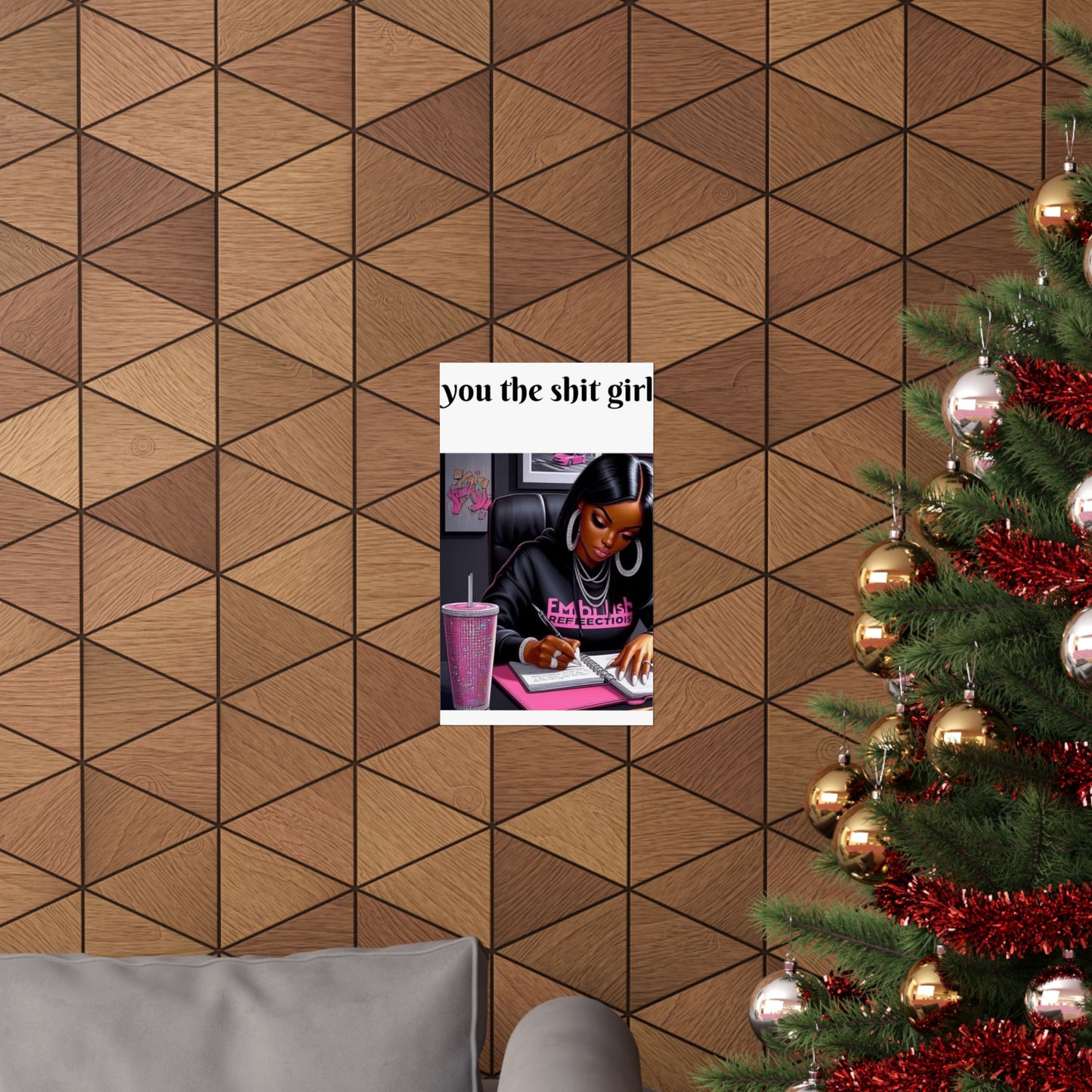 “You the shit girl!” Matte Vertical Posters