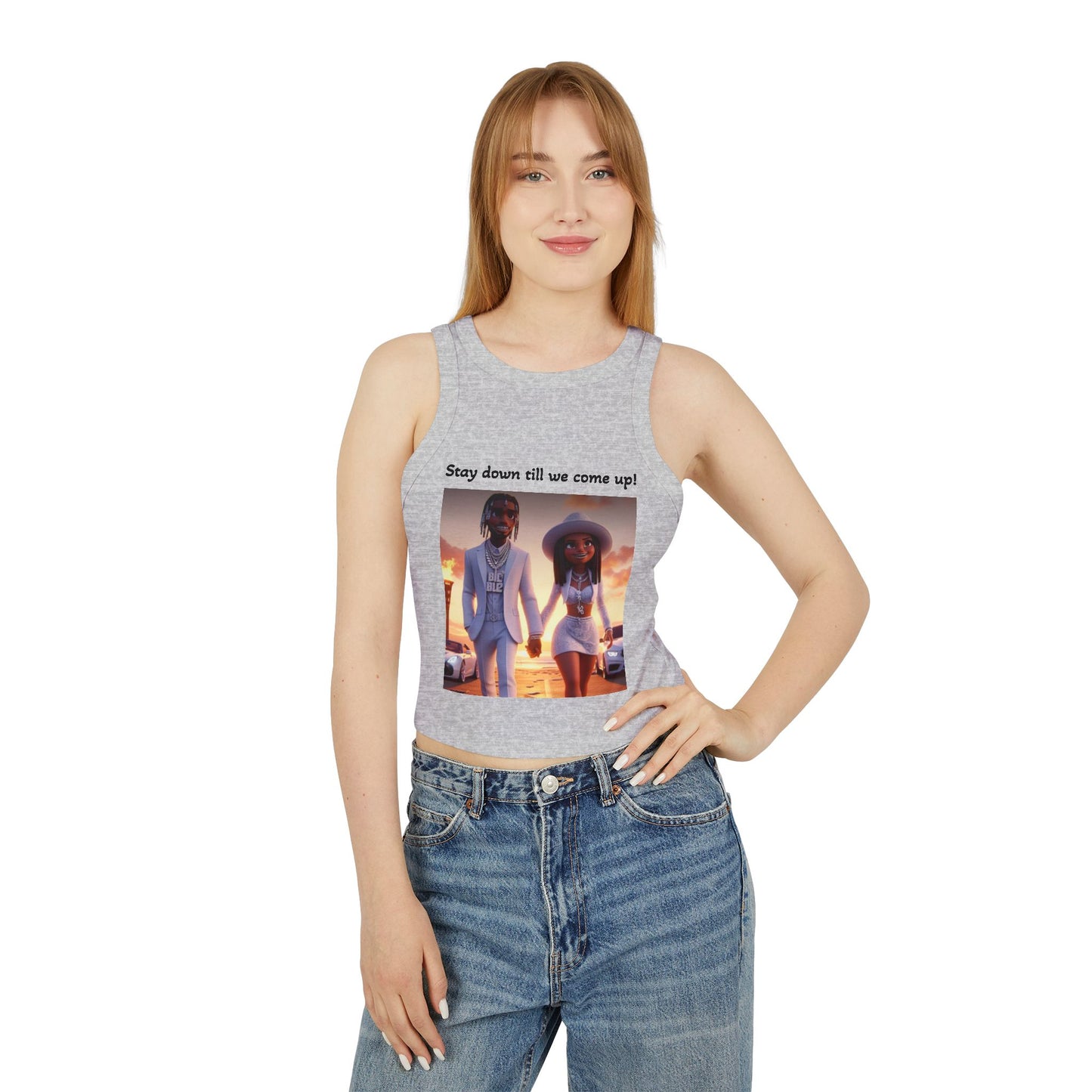 Women's Micro Rib Racer Tank Top
