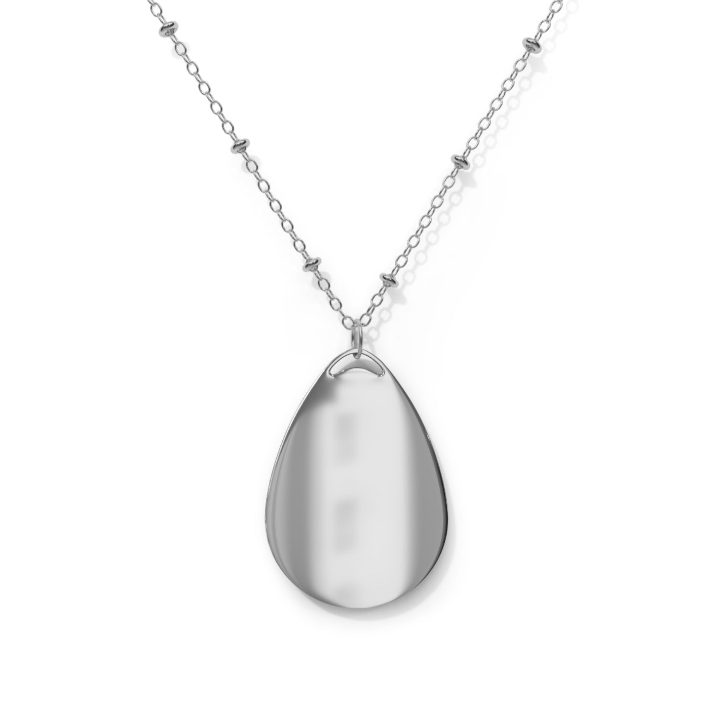 “Walk by faith” Oval Necklace