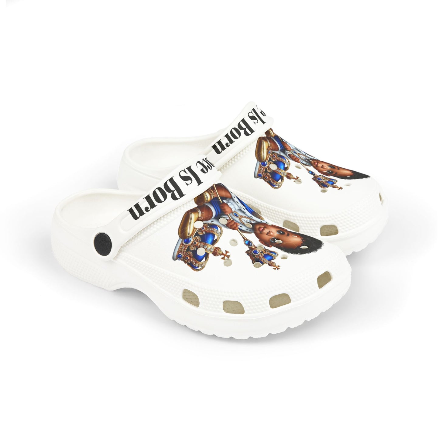 Kid's Clogs - A Prince is Born Design